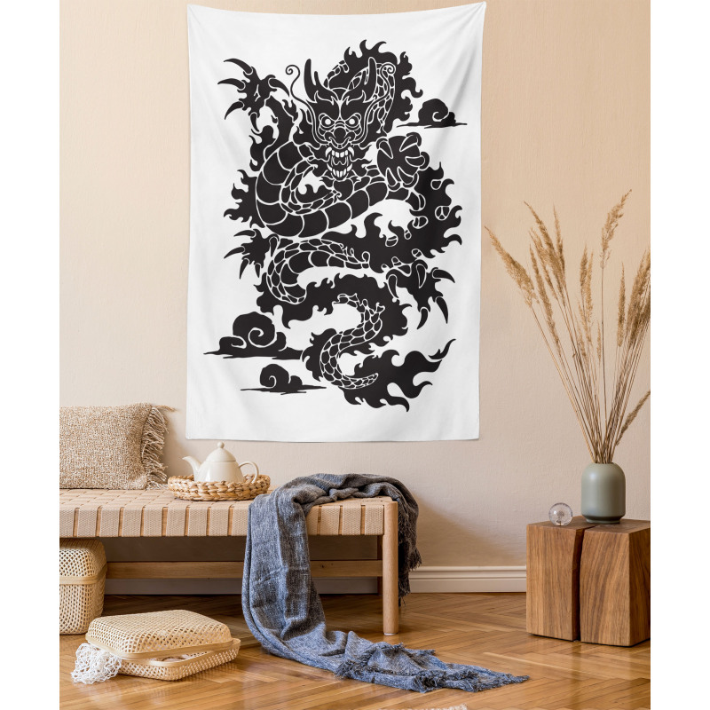 Cultural Chinese Silhouette Tapestry