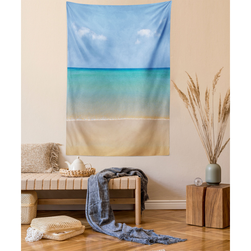 Calm Beach Hot Sun Tapestry