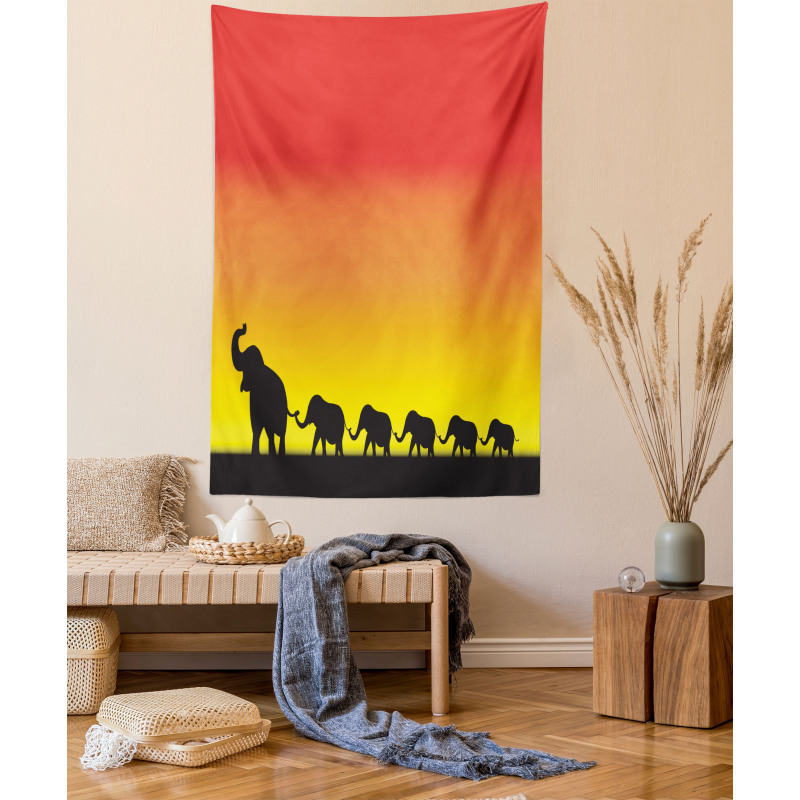 Ombre Sky Mammals Tapestry