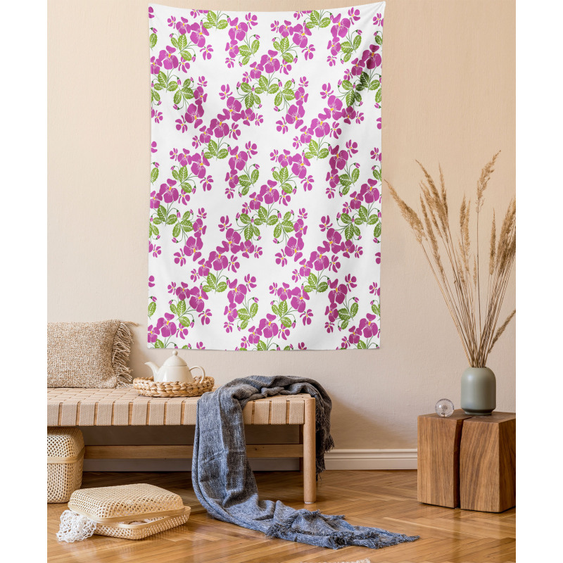 Spring Romance Flowers Bloom Tapestry