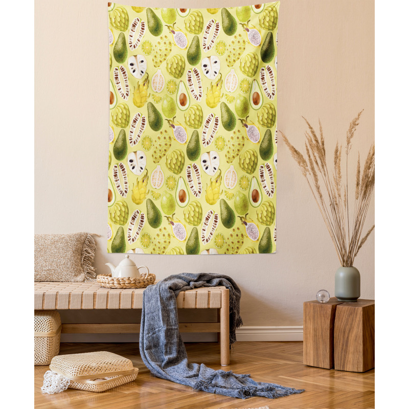 Avocados Dragon Fruit Guava Tapestry