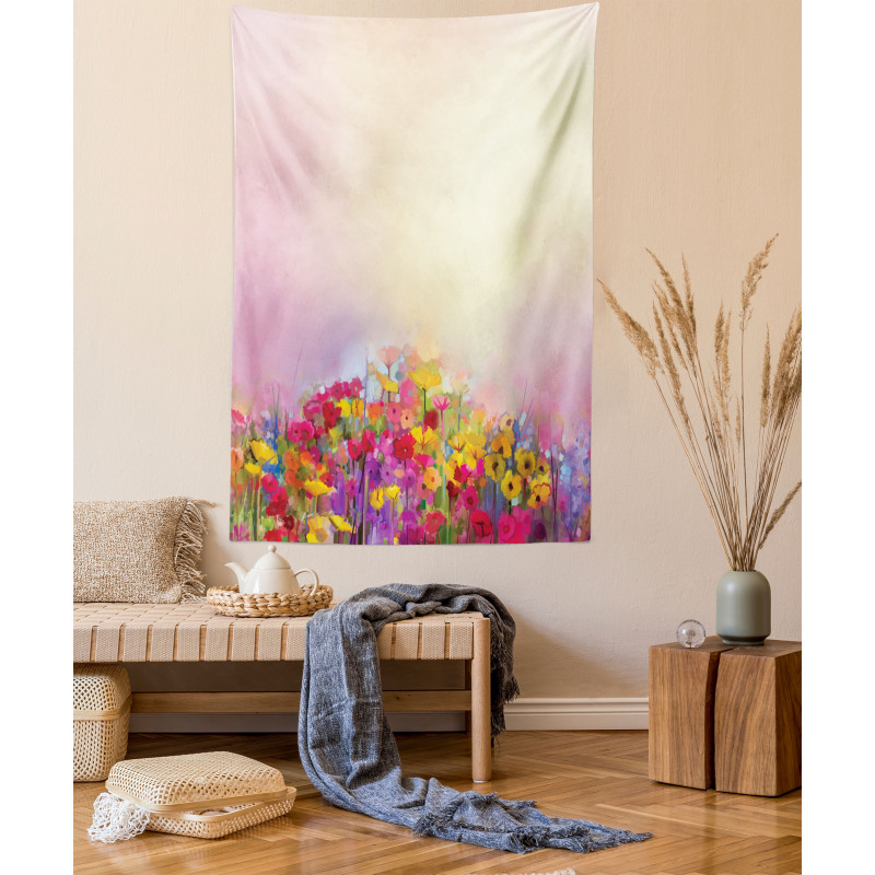 Pastel Ombre Meadow Tapestry