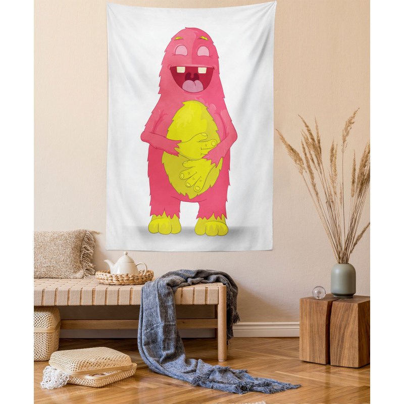 Monster Character Laughing Tapestry