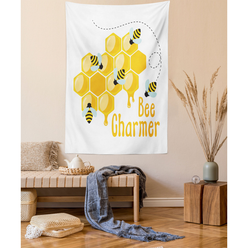 Bee Charmer Lettering Tapestry