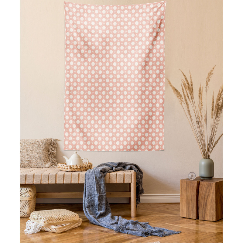 Basic Pastel Tone Shapes Tapestry