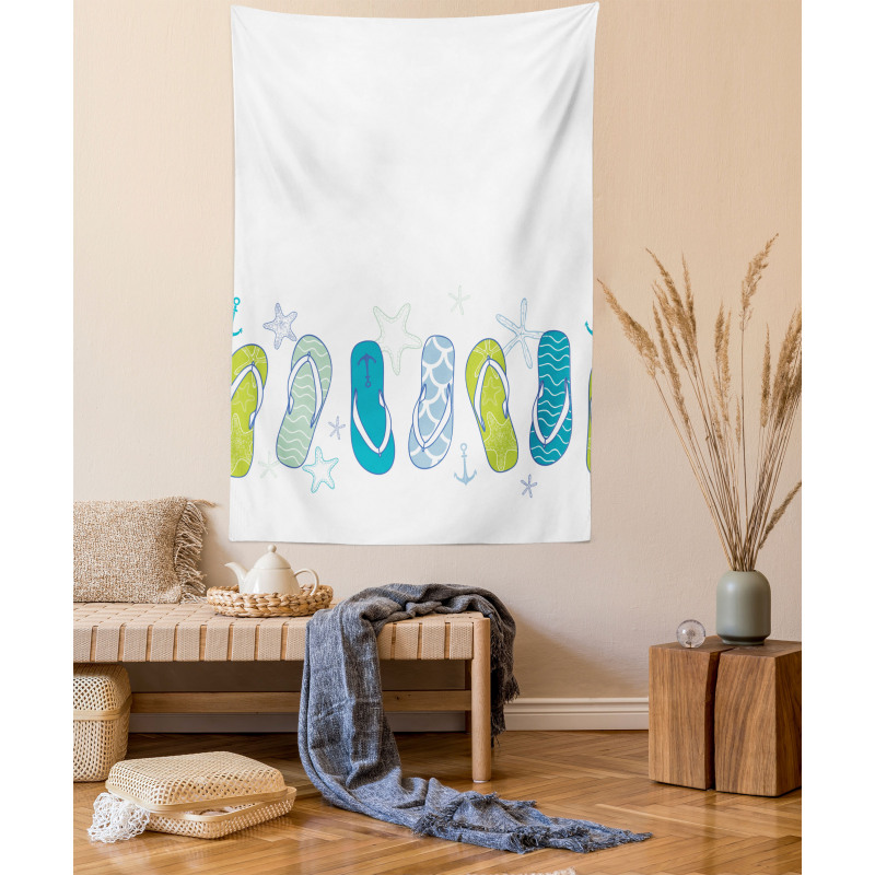 Summer Flip Flops Tapestry