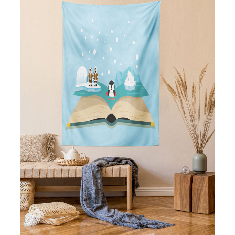 Iglo Eskimo Polar Bear Tapestry