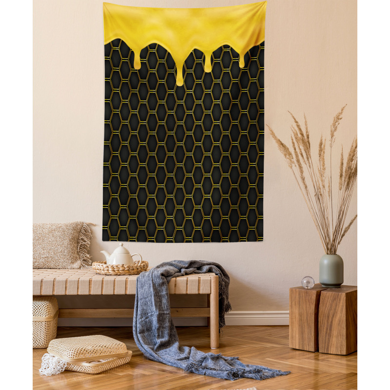 Honeycomb Dripping Beehive Tapestry