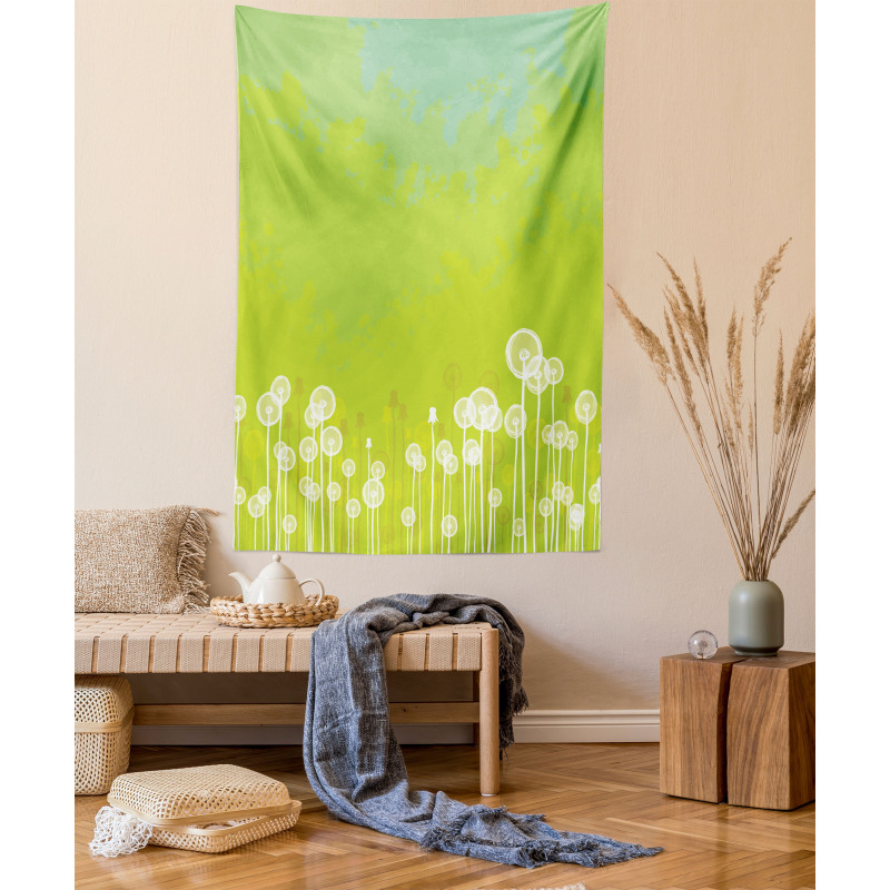 Wild Dandelion Blossoms Tapestry