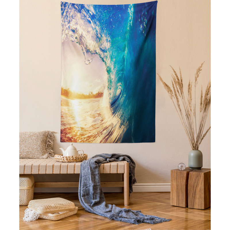 Tropical Trees Shoreline Tapestry