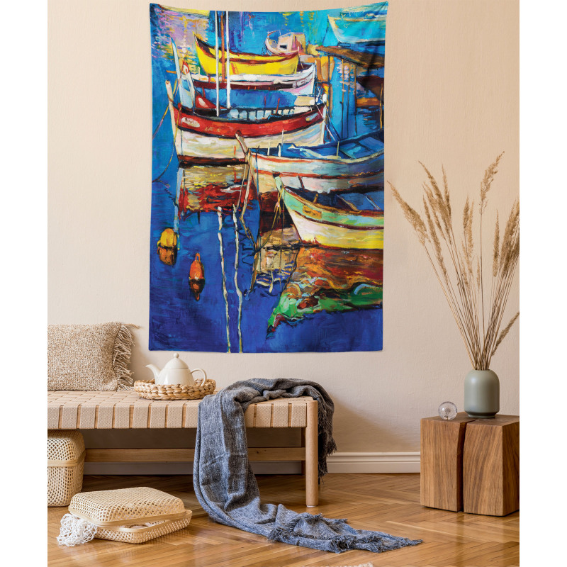 Shore at Warm Sunset Tapestry