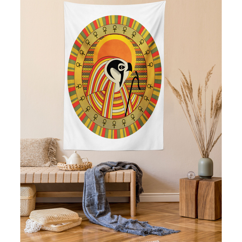 Ancient Sun Figure Tapestry