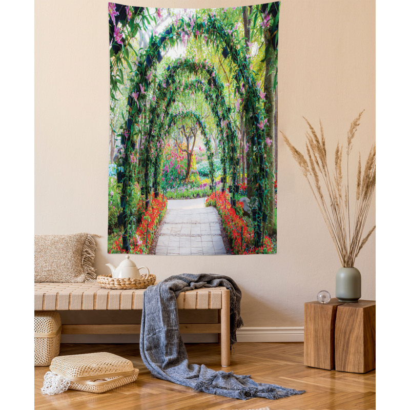 Flower Arches Plants Tapestry