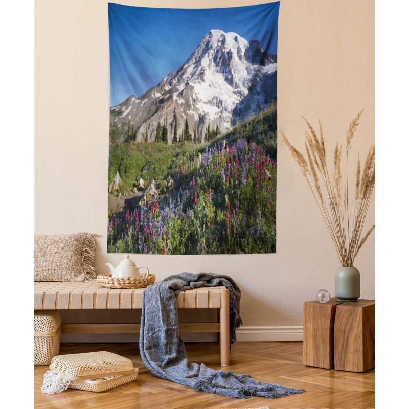 Spring Mt. Rainier Photo Tapestry