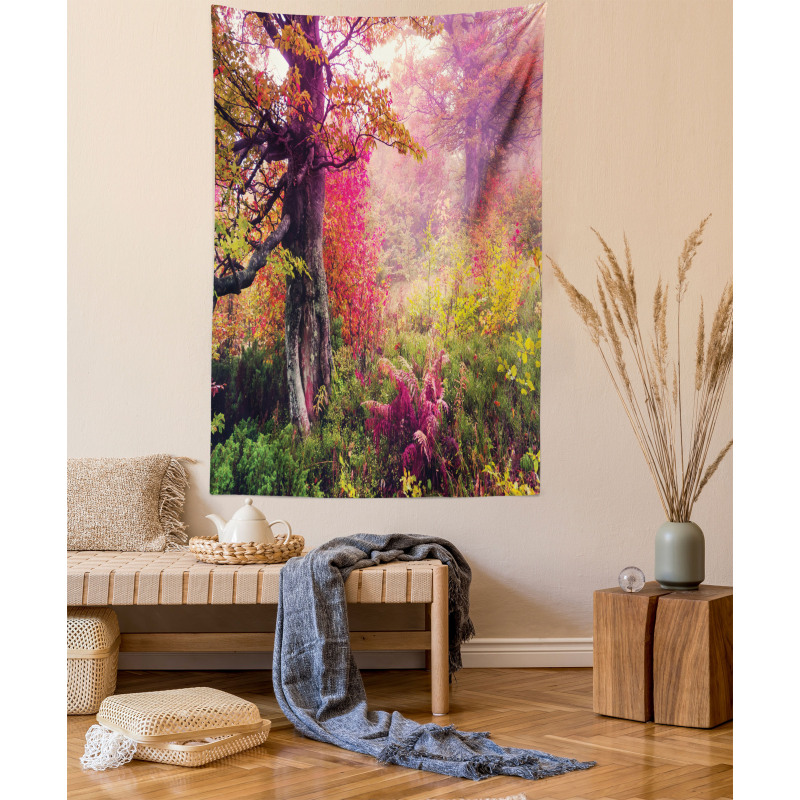 Majestic Autumn Trees Tapestry