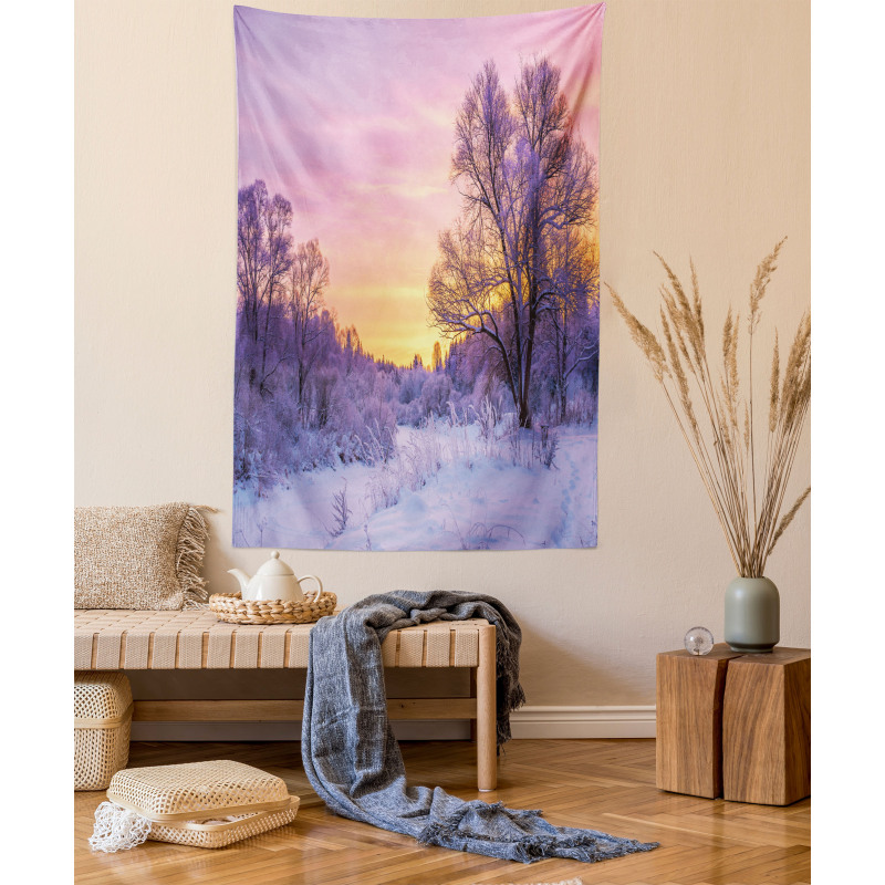 Landscape with Sunset Tapestry