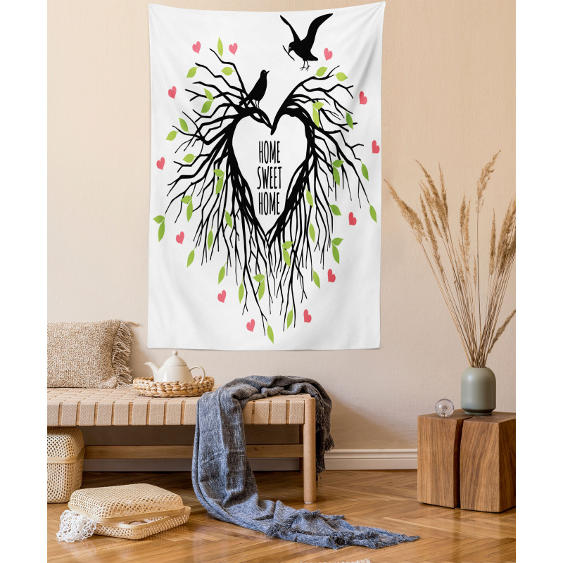 Romantic Bird Tapestry