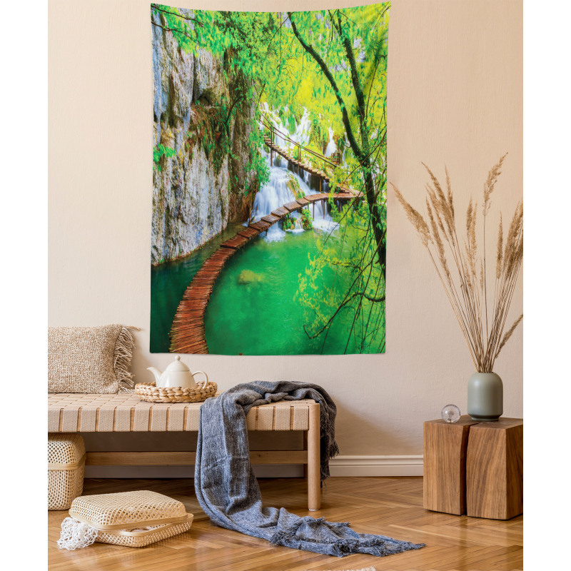 Cascade Trees Greenery Tapestry