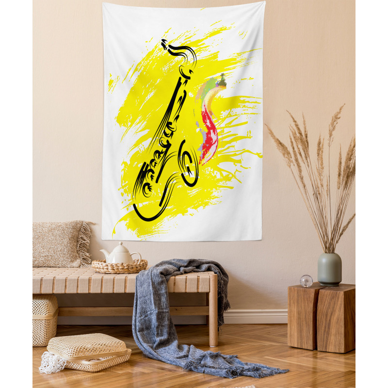 Jazz Saxophone Tapestry