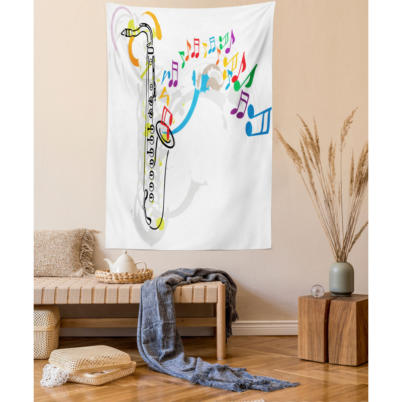 Festival Music Notes Tapestry