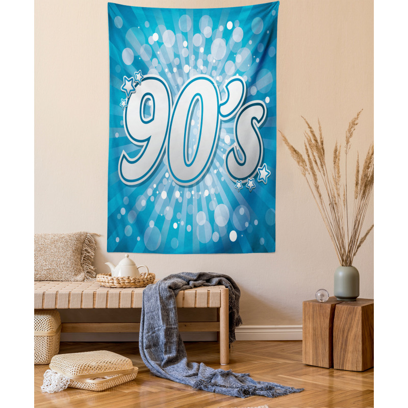 90s Pop Art Star Retro Tapestry