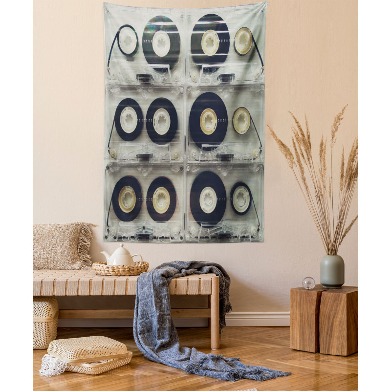 Retro Vintage Cassettes Tapestry