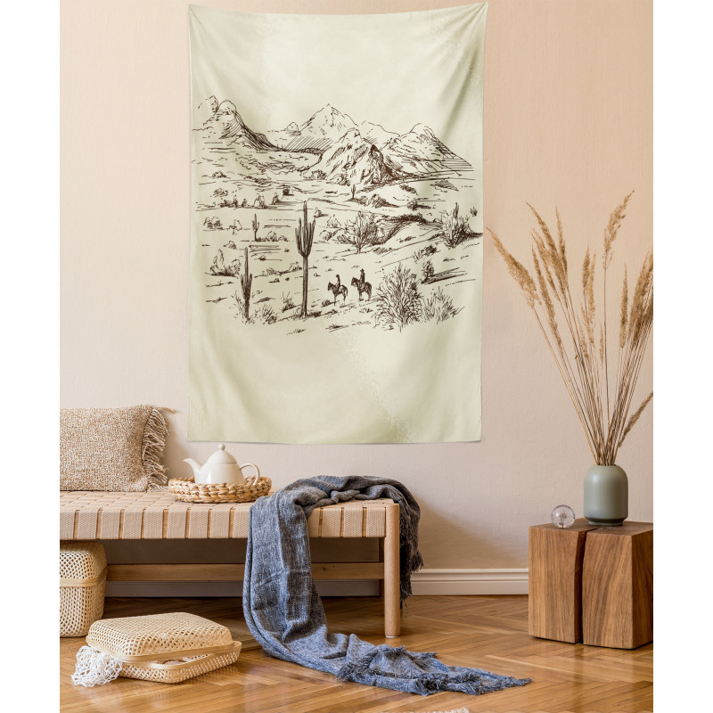Wild West Cowboys Tapestry