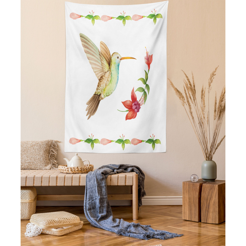 Hummingbird Artwork Tapestry