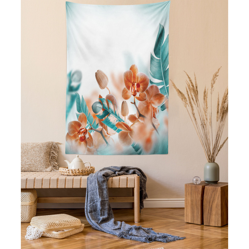 Orchids Blossoms Floral Tapestry