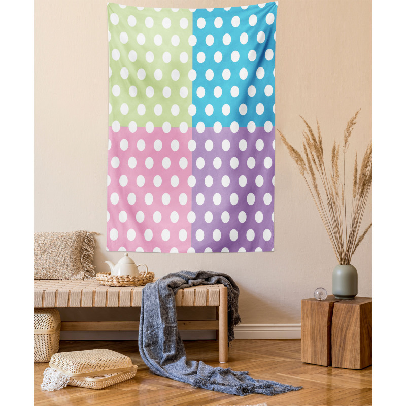Polka Dots Patchwork Tapestry