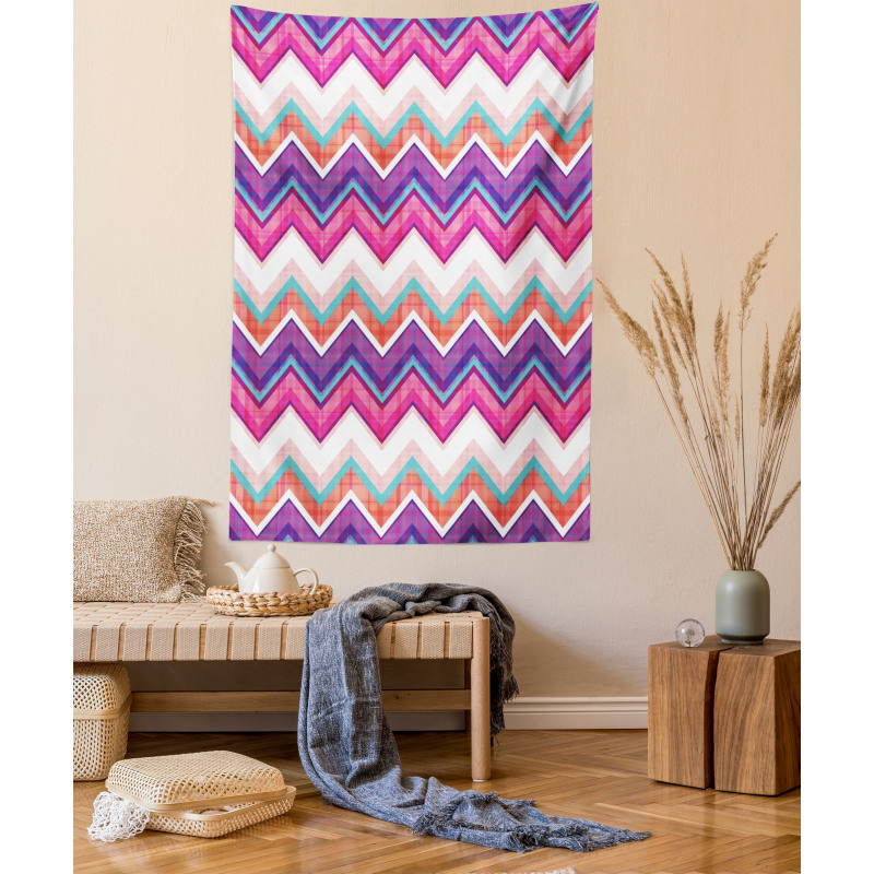 Colorful Groovy Art Tapestry