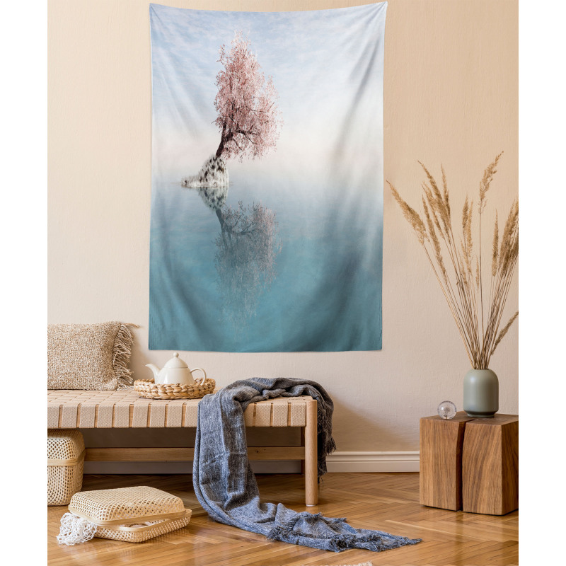 Lonely Tree in Water Tapestry