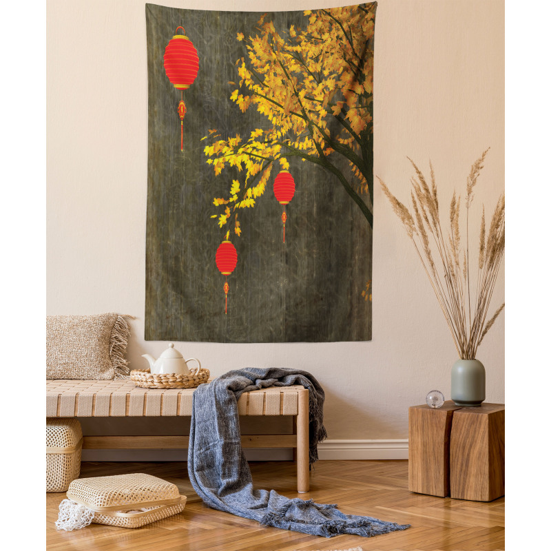 Autumn Tree Vintage Tapestry