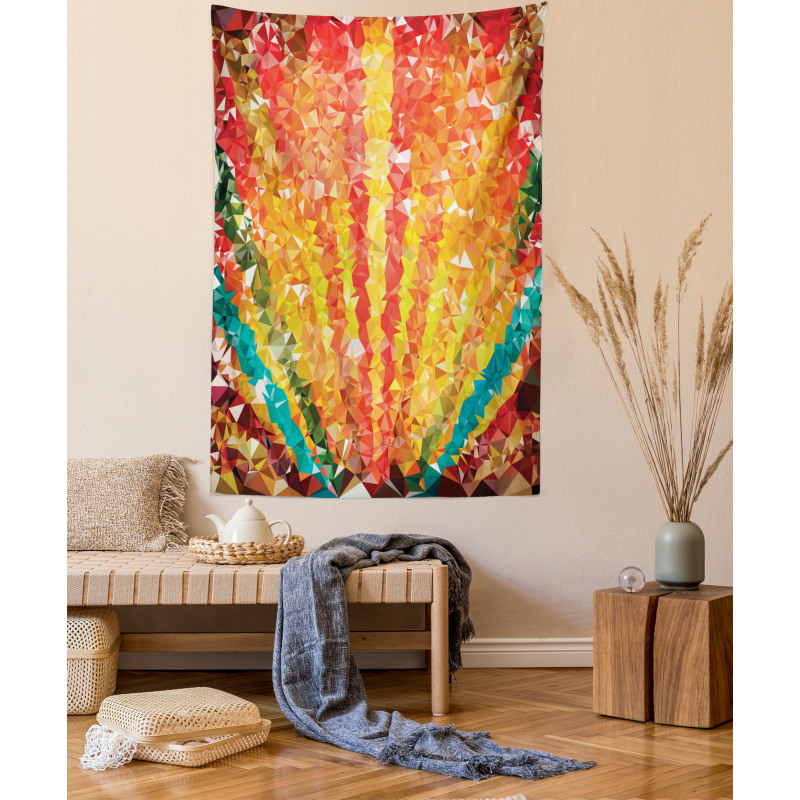 Rainbow with Diamonds Tapestry