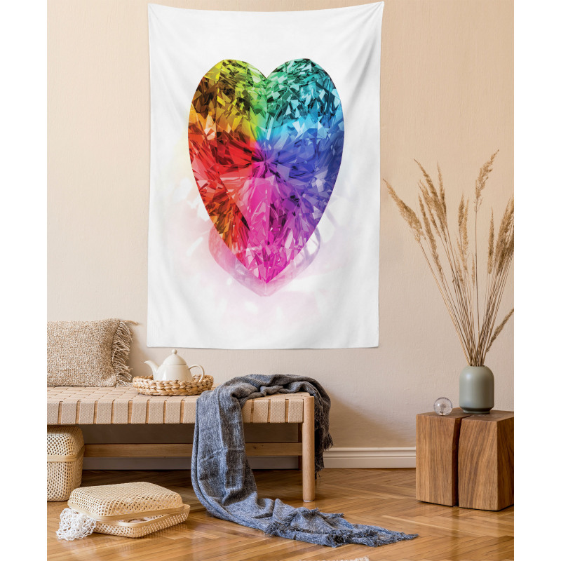 Love Heart Romance Tapestry