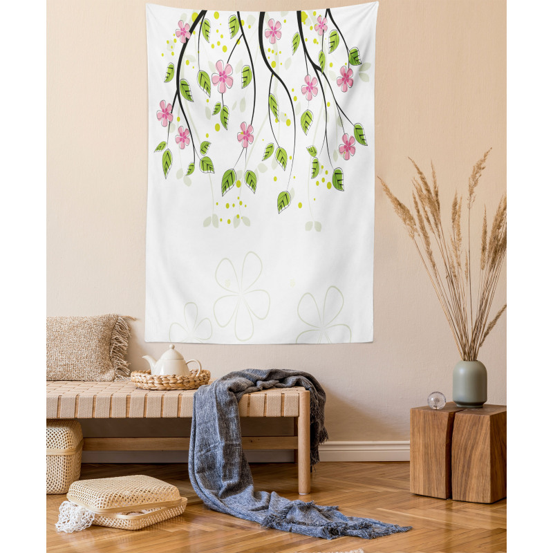 Branch with Flowers Tapestry