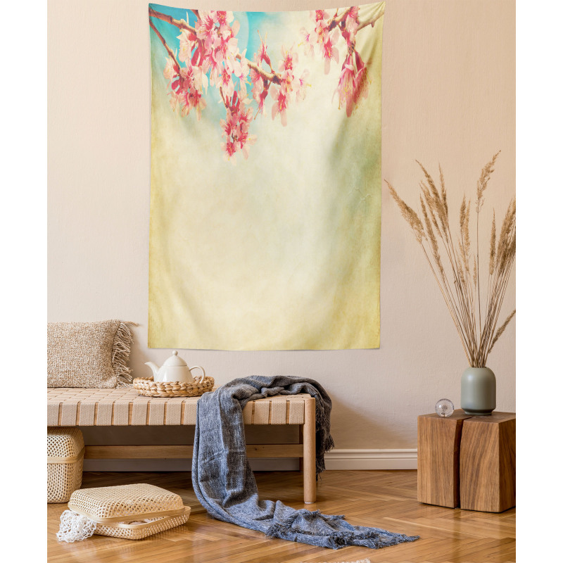 Spring Sakura Vintage Tapestry