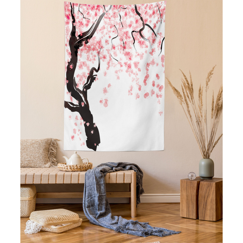 Cherry Blossom Tree Tapestry
