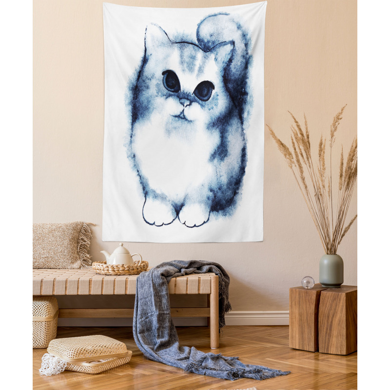 Cat Kitty Kids Design Tapestry