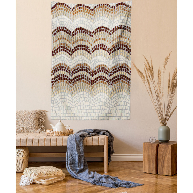 Antique Mosaic Effect Tapestry