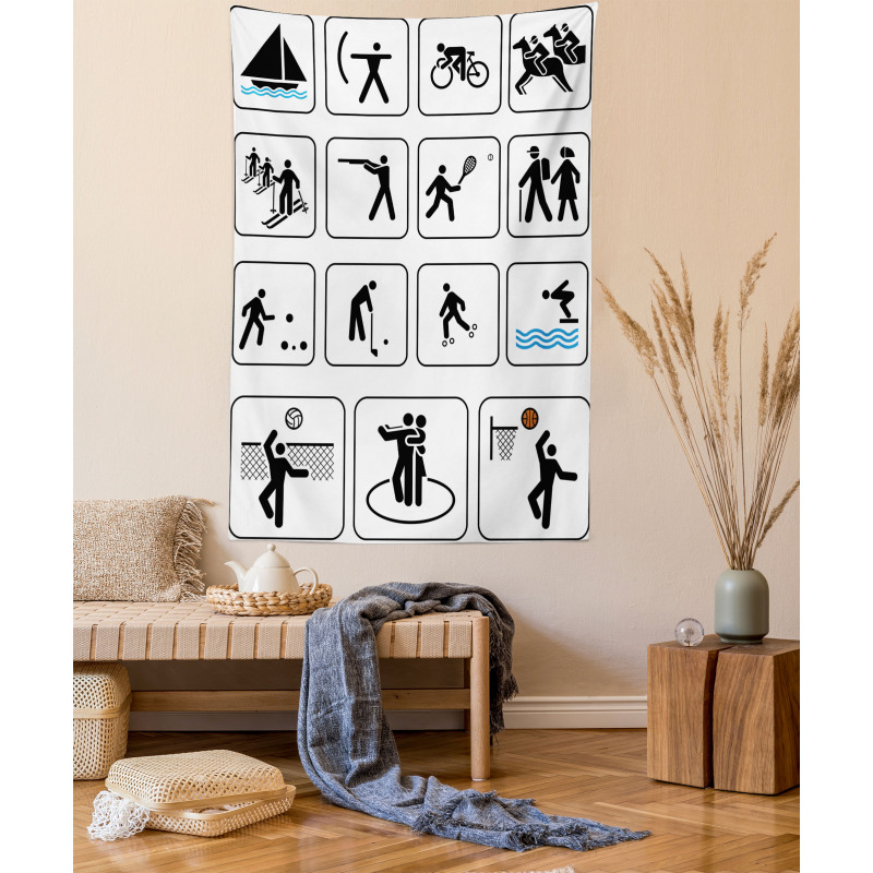 Horse Riding Sports Tapestry