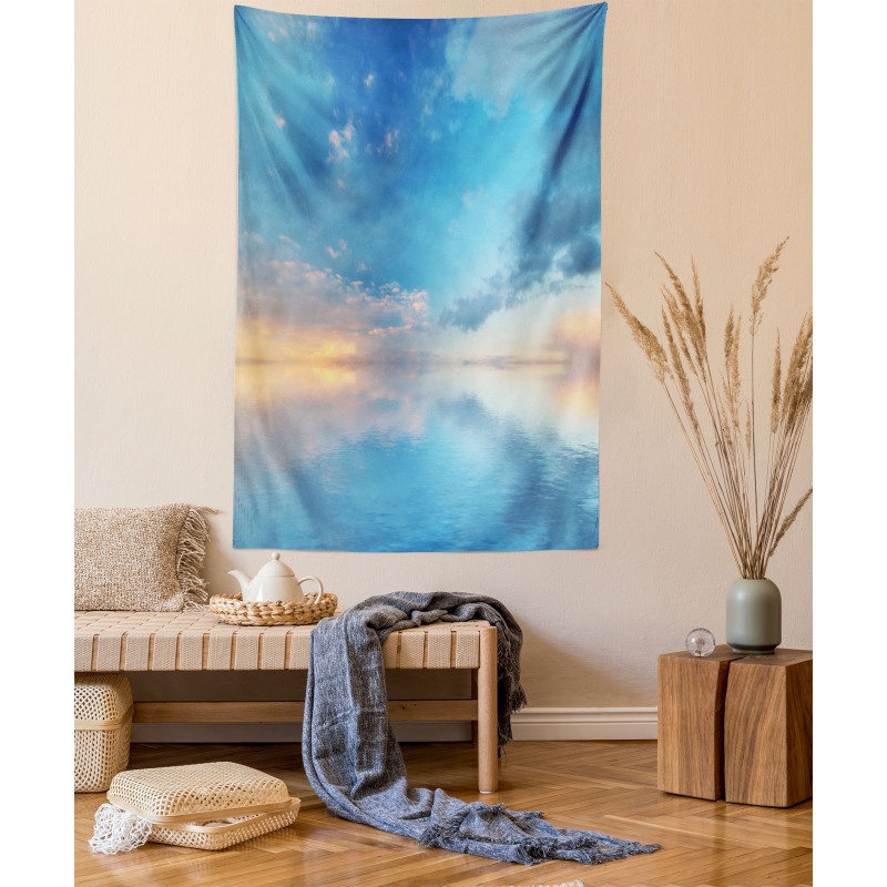 Ocean Horizon Clouds Sky Tapestry