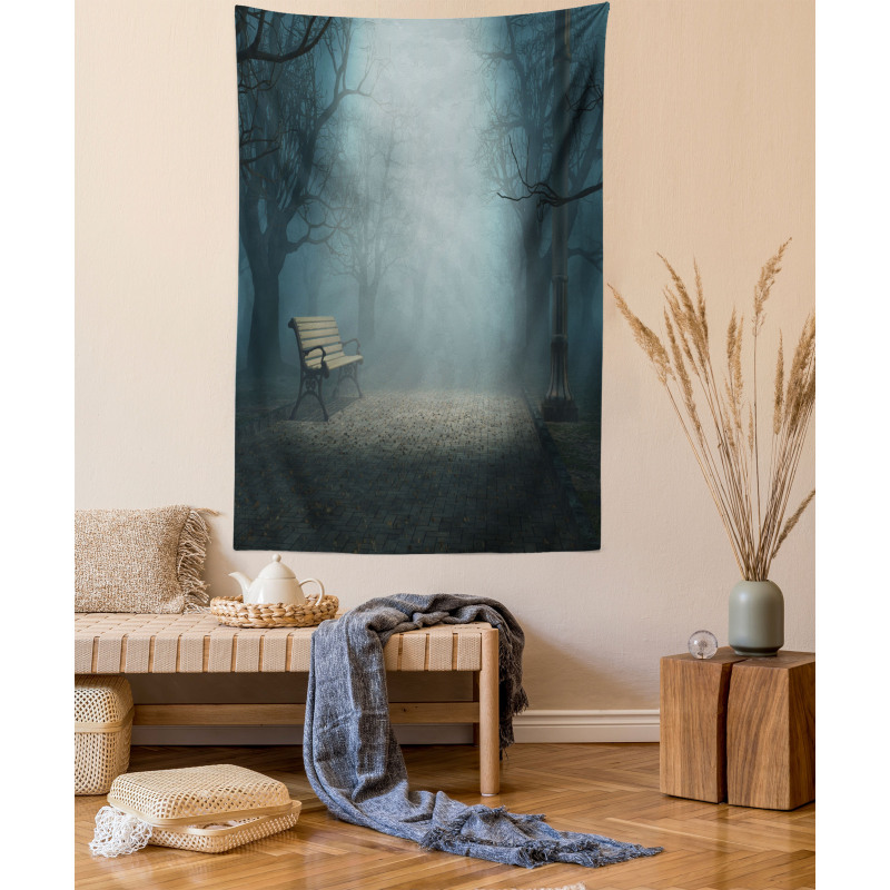 Mysterious Park Horror Tapestry