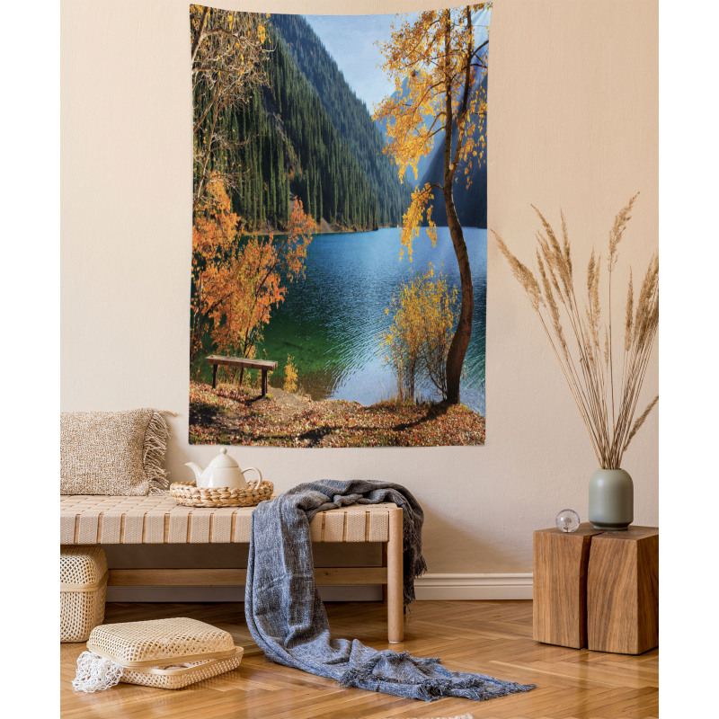 Lake Forest Autumn Tree Tapestry