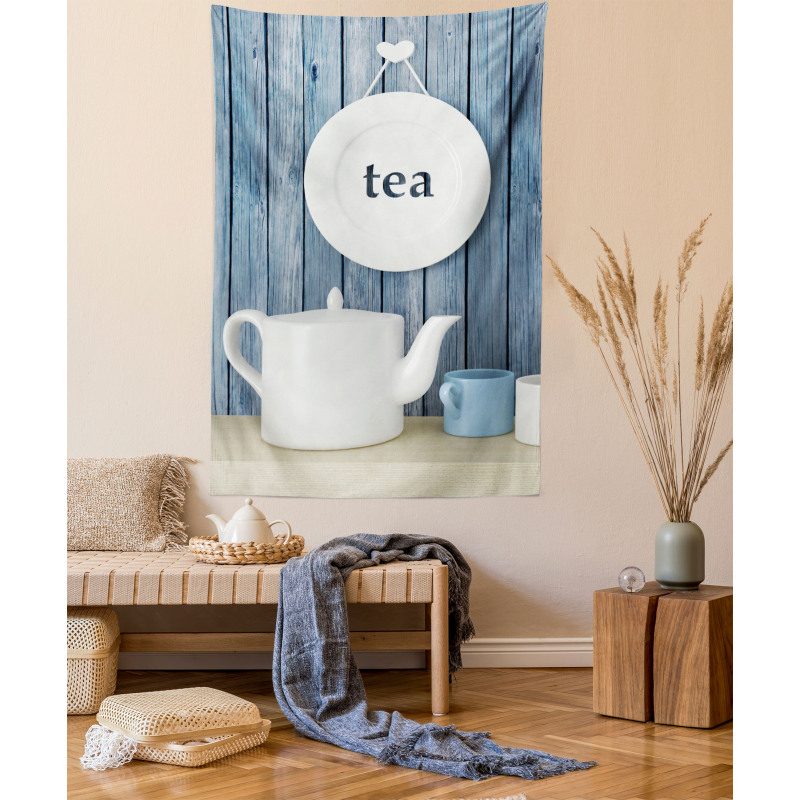 Country Cups and Pot Plate Tapestry