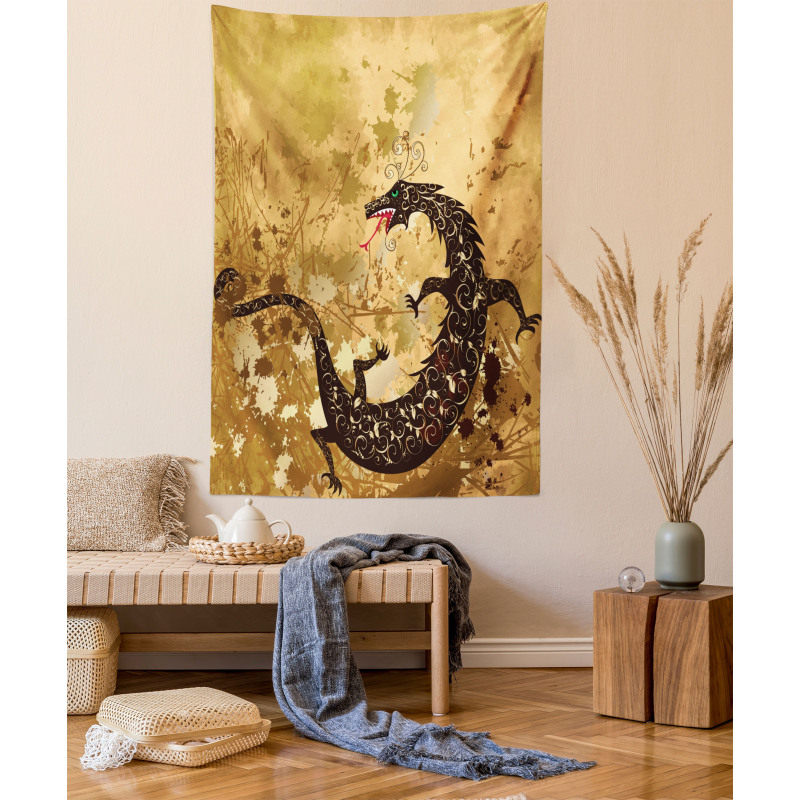 Grunge Floral Tapestry