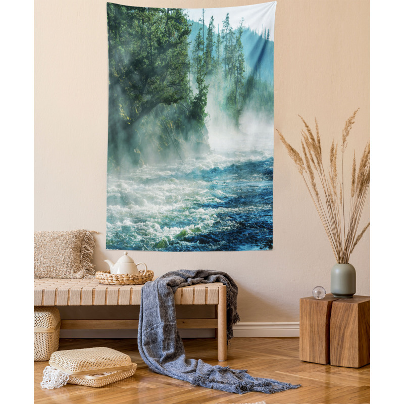 River Trees Nature Tapestry