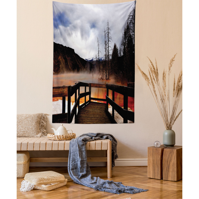 Hot Spring Scenery Tapestry