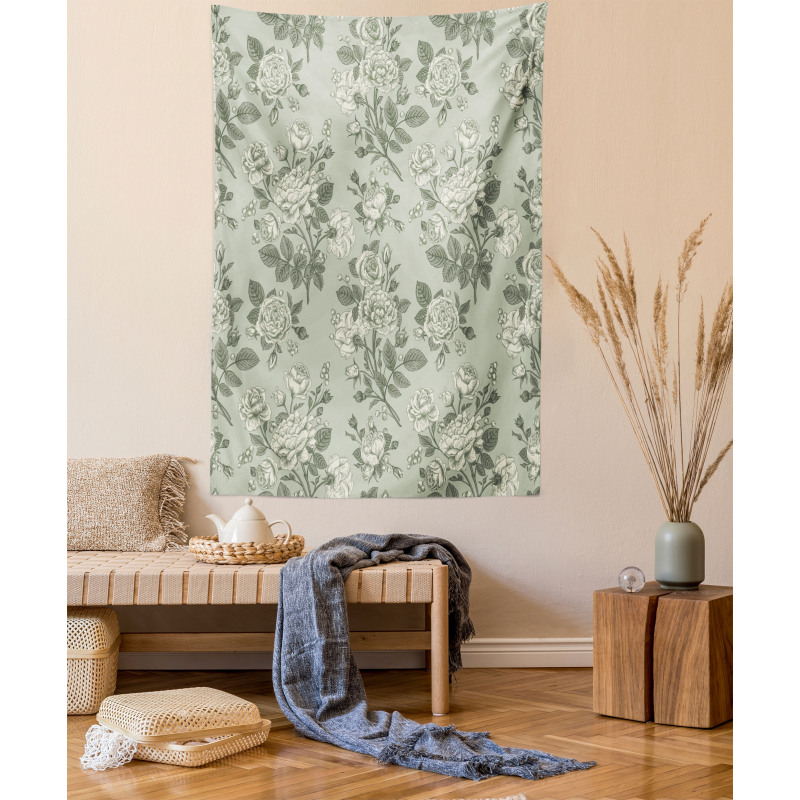 Bamboo Tree Leaves Tapestry