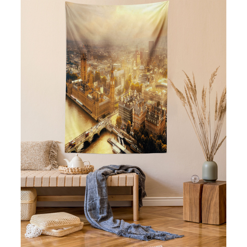 London Aerial Scenery Tapestry